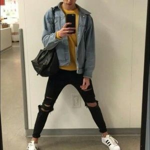 Mustard Yellow Champion crewneck